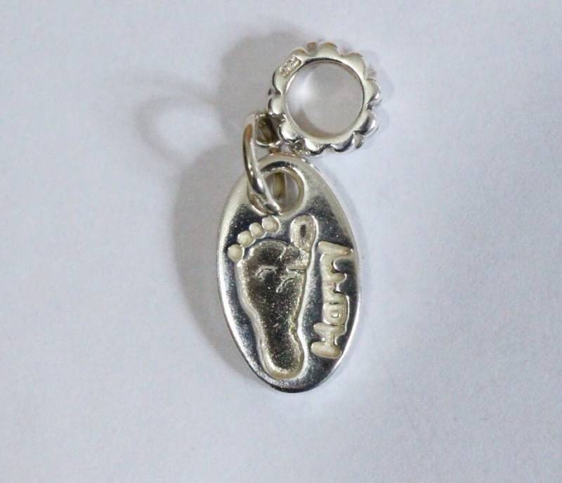 Handabdruck Charme, Personalisierter Handabdrücke, Fußabdrücke, Geschenk Für Mütter, Schmuck Handabdruck, Handabdruck von WoWSilver