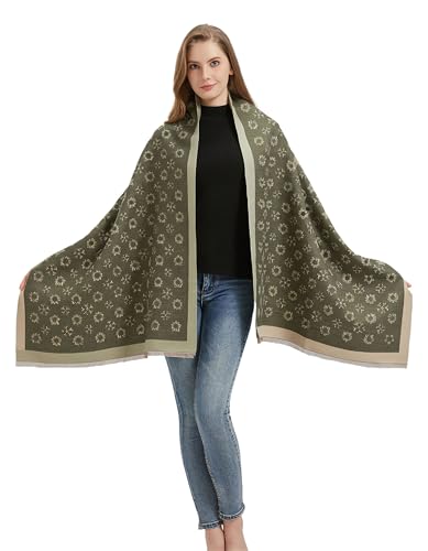 Woaipati Frauen Weiche Kaschmir Schal Pashmina Schals und Wraps für Abendkleid Brautjungfer Hochzeit Braut Winter Warm Lange Große Schals von Woaipati