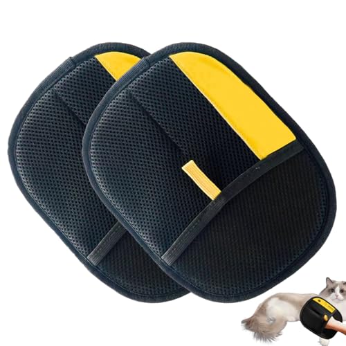 2 Stück Haarentfernungshandschuh Für Haustiere, Wiederverwendbare Handschuhe Zur Entfernung Statischer Aufladung Für Tierhaare, Waschbar Und Wiederverwendbar Für Sofas, Bettwäsche, Kleidung von Woalopted