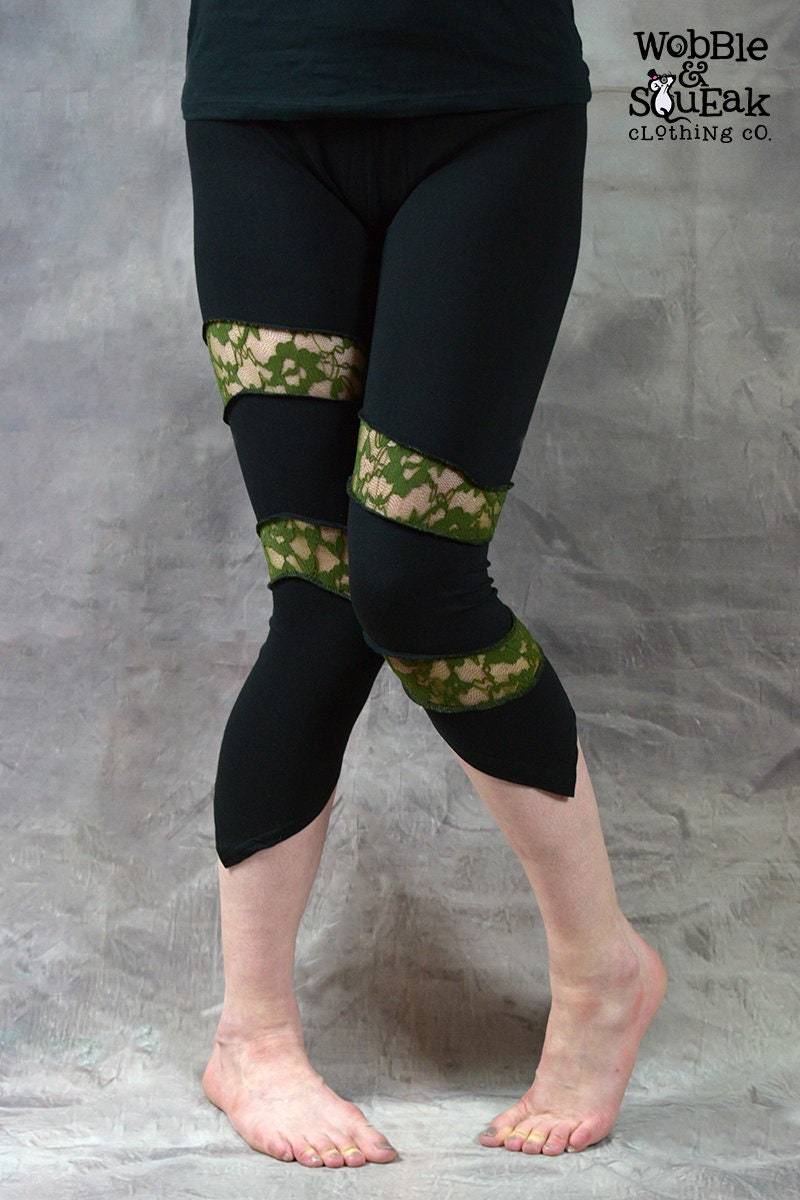 Drehen Leggings Pixie Hippy Psytrance Festival Goa Yoga Bio Wackel Und Quietsche Original von WobbleandSqueak
