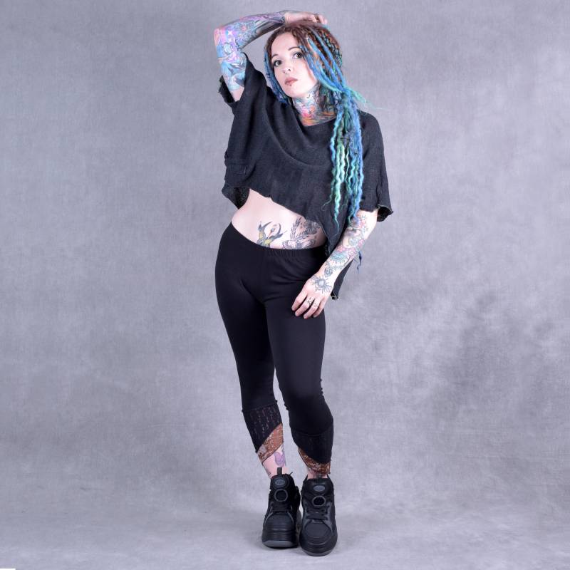 Leggings Pixie Hippy Psytrance Festival Goa Yoga Bio Party Wackelfrei Original von WobbleandSqueak