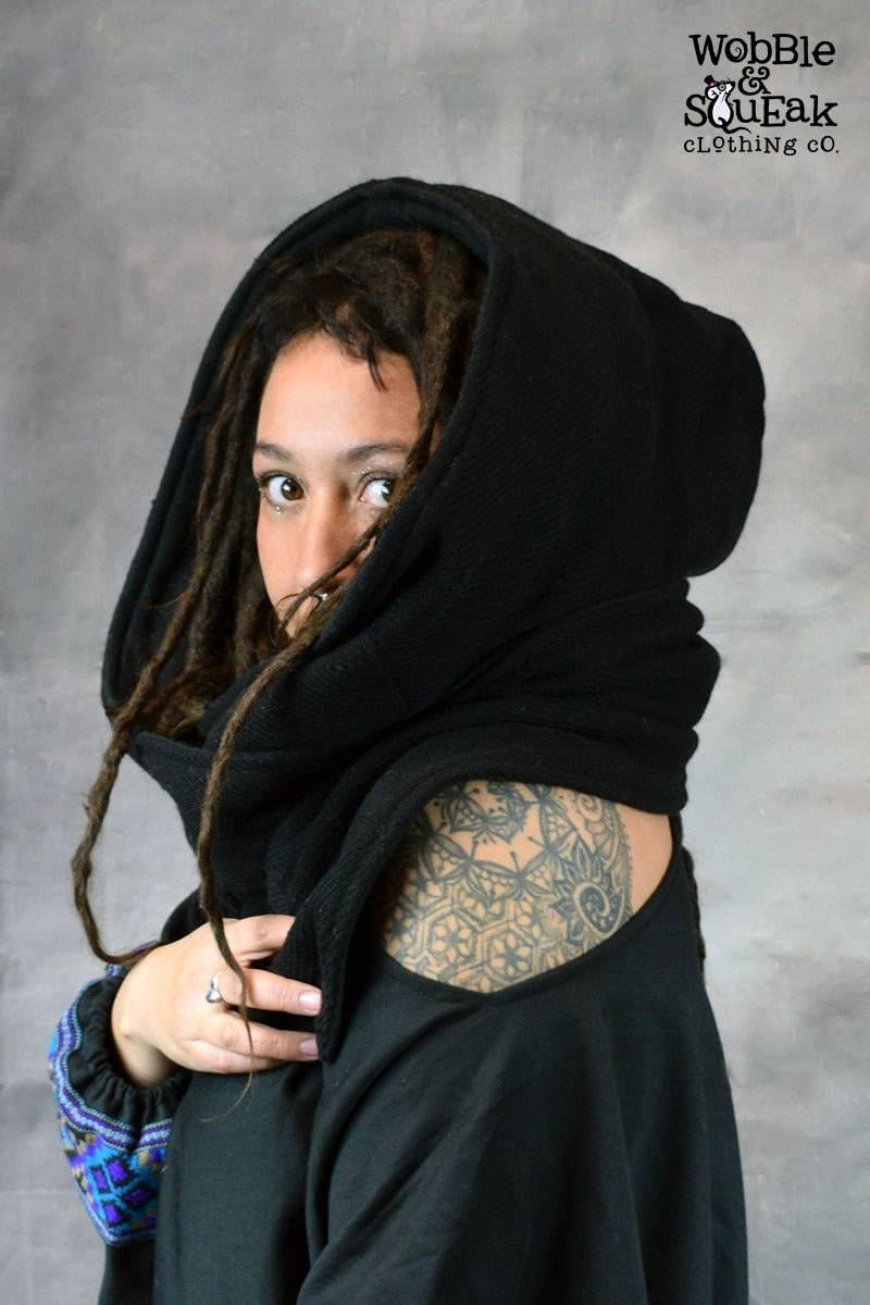 Woll-Snood Hood Fair-Trade-Schal Mit Fleece Gefüttert von WobbleandSqueak