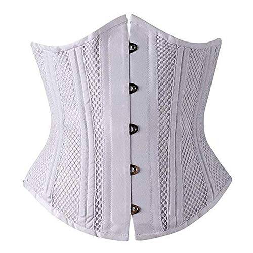 Woboren Damen Waist Training Cincher Unterbrust Korsett für Gewichtsverlust Weiß 3XL von Woboren