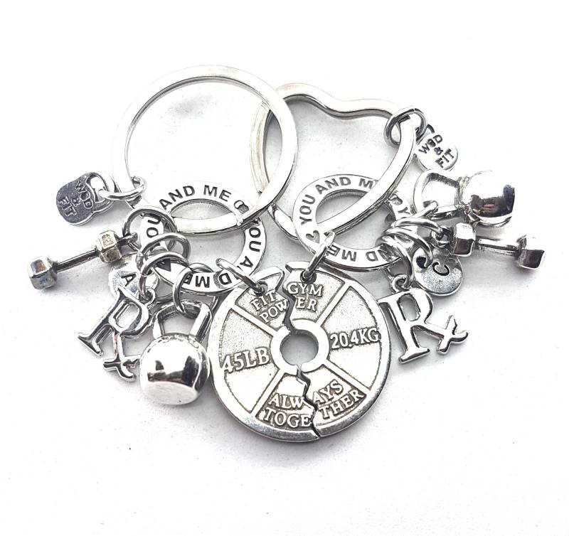 Always Together Gym Schlüsselanhänger - Personalisiertes Geschenk Schmuck Cross Training Paar Wod & Fit von WodAndFit