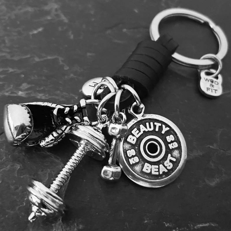 Boxlegende Schlüsselanhänger Leder Boxhandschuh Motivation - Boxgeschenk Kickboxen Boxer Mmf Ufc Geschenk Wod & Fit von WodAndFit