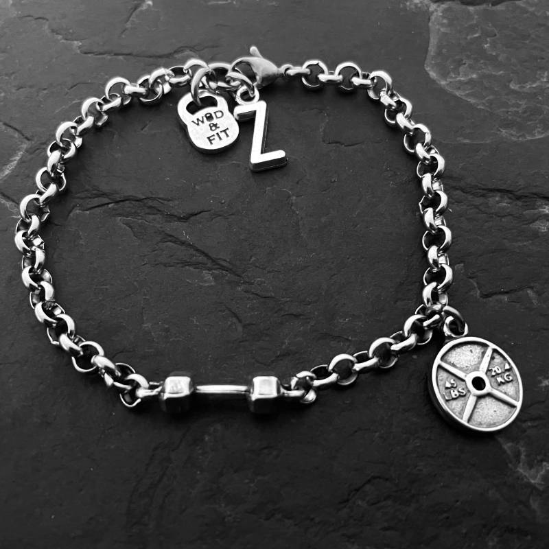 Dambbell Workout - Und Motivationsarmband Fürs Fitnessstudio Fitnessschmuck Bodybuilding-Armband Crosstraining Gym-Schmuck Motivationsgeschenk Wod & von WodAndFit