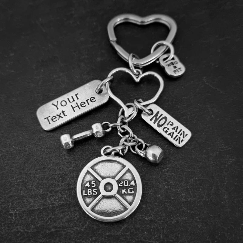 Fitness-Schlüsselanhänger Cindy Workout Disc 45lbs Motivation Fitness-Schmuck Geschenk Für Schwester Freundin Mutter Sportschmuck Holz Und Passform von WodAndFit