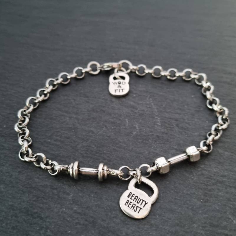 Gym Armband Yvonne Workout Geschenk -Bodybuilding - Fitness Schmuck Crosstraining Unisex Wod & Fit von WodAndFit