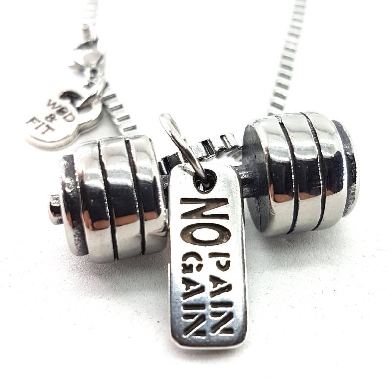 Fitnessstudio-Halskette Kreuzheben-Trainingsstange Und Motivation Geschenk Für Den Freund Fitnessstudio-Geschenk Bodybuilding Gewichtheben von WodAndFit