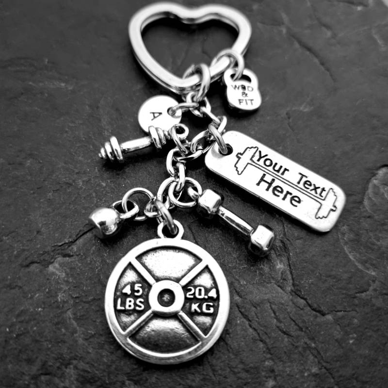 Personalisierter 45lbs Fitness Schlüsselanhänger Für Frauen - Motivierendes Fitnessstudio Geschenk Mama Schmuck Die Freundin Wod & Fit von WodAndFit