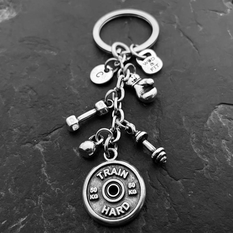 Personalisierter Box-Schlüsselanhänger, Motivation Und Initiale Boxer - Boxer-Schmuck Box-Geschenk Ufc-Geschenk Mma-Geburtstagsgeschenk Holz Passform von WodAndFit