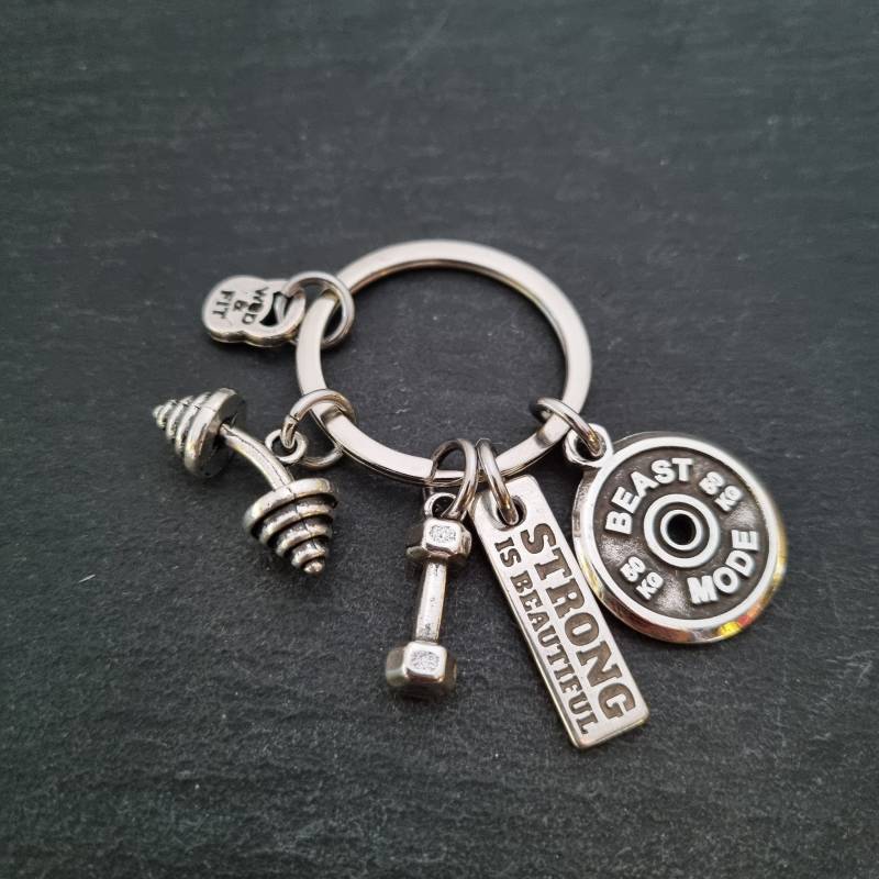 Personalisierter Gym Cluster Workout Schlüsselanhänger Motivationsgeschenk Geschenk Bodybuilding Für Männer Freund Wod & Fit von WodAndFit