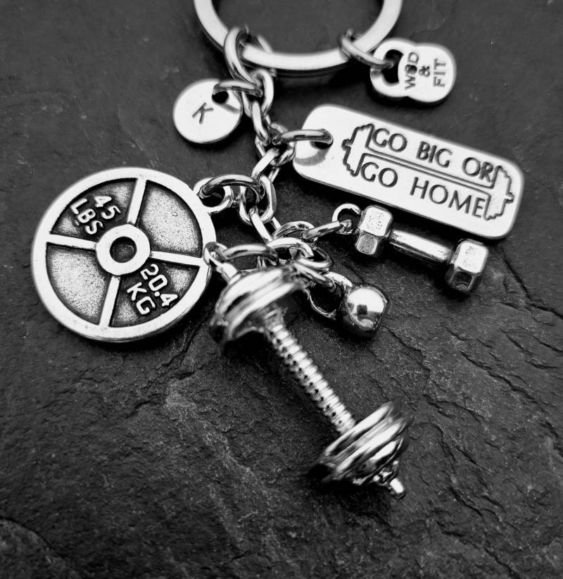 Schlüsselanhänger Bodybuilding Mike Workout Motivation Und Initial Gym -Fitness - Kettlebell Gewichtheben Schmuck Wod & Fit von WodAndFit