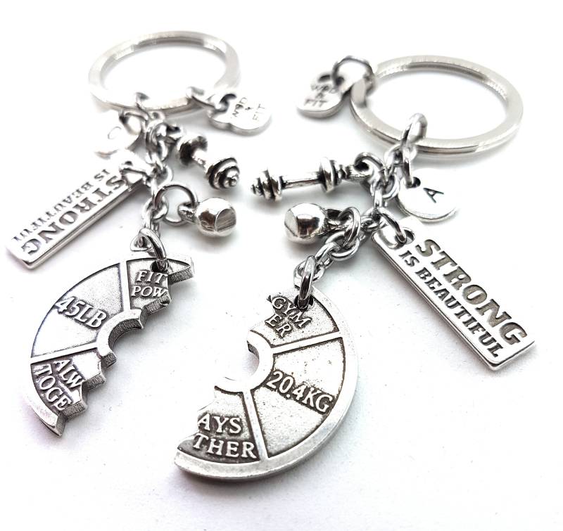 Schlüsselanhänger Fürs Fitnessstudio „Always Together Strong Is Beautiful" Geschenk Für Den Freund Schmuck Die Beste Freundin Wod & Fit von WodAndFit