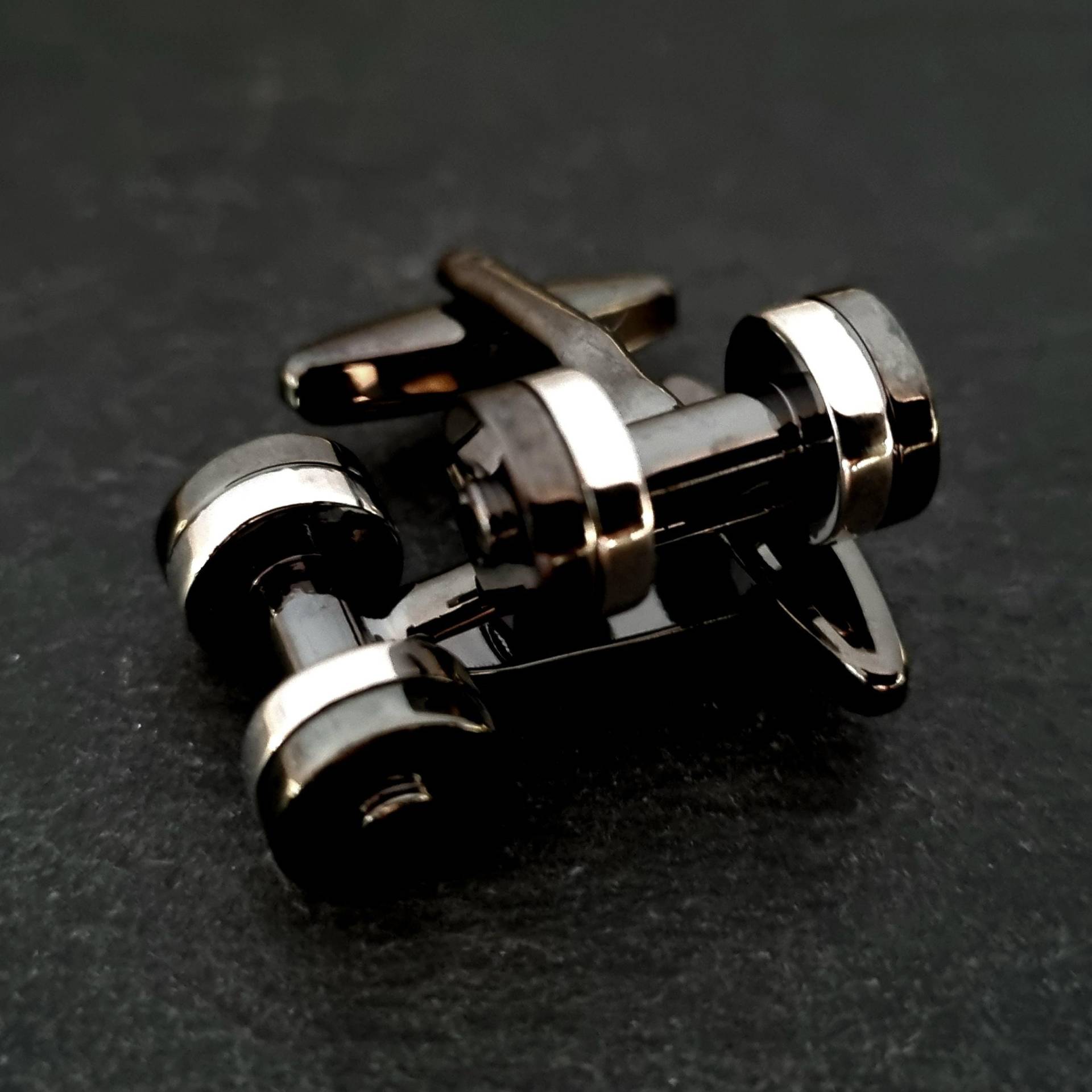 Silberne Und Schwarze Hantel-Manschettenknöpfe Fürs Fitnessstudio Fitnessstudio-Geschenk Fitness-Schmuck Bodybuilding Hochzeitsgeschenk von WodAndFit