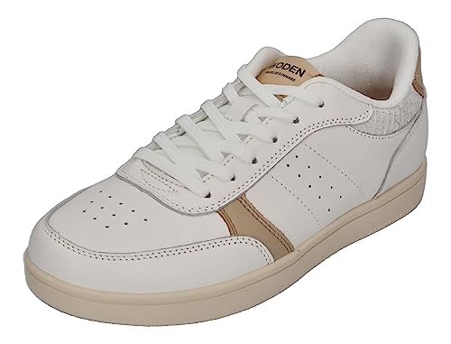 Woden Damen Sneakers - Bjork WL645 - Coffee Cream Blanc, Größe:38 EU von Woden