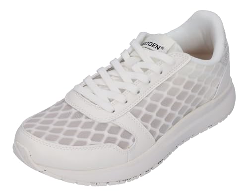 Woden Damen Sneakers YDUN Open MESH WL016 Blanc de Blanc, Größe:40 EU von Woden