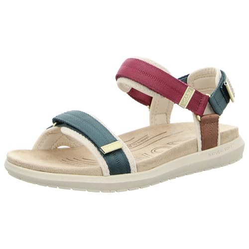 Woden Damenschuhe Sandalen - LINE LITE WL587 - deep forest multi, Größe:37 EU von Woden