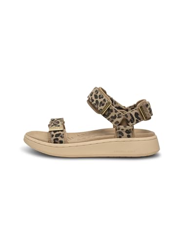 Woden Line Suede Damer Sandal Leopard 40 von Woden