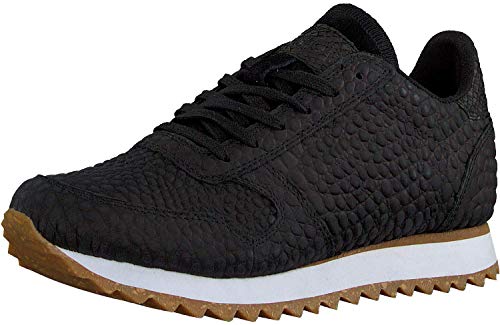 Woden Sneakers Ydun Croco II 36, 020 Black von Woden