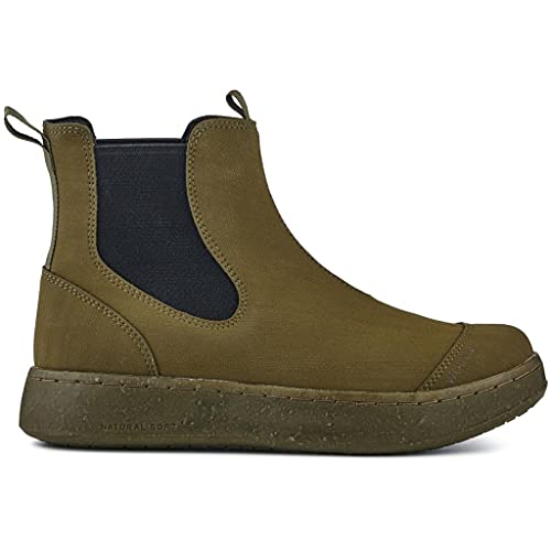 Woden Stiefel Magda Rubber Boot 40, 295 Dark Olive von Woden