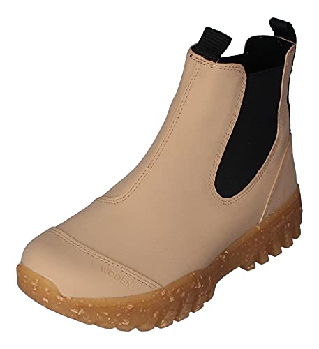 Woden Stiefel Magda Rubber Track Boot 40, 705 Beige von Woden