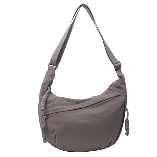 Ins Style Canvas-Umhängetasche – Faltbarer Organizer mit mehreren Taschen, große Kapazität, Knödeltasche für Arbeit und Schule, leicht und langlebig, grau, large Ins Style Canvas-Umhängetasche – Faltbarer Organizer mit mehreren Taschen, große Kapazität, Knödeltasche für Arbeit und Schule, leicht und langlebig, grau, large von Wodouyzi