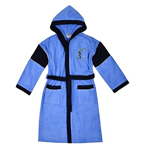 Wörner Südfrottier "Soccer ciel Jungen Bademantel Frottee (140) von WöRNER SüDFROTTIER