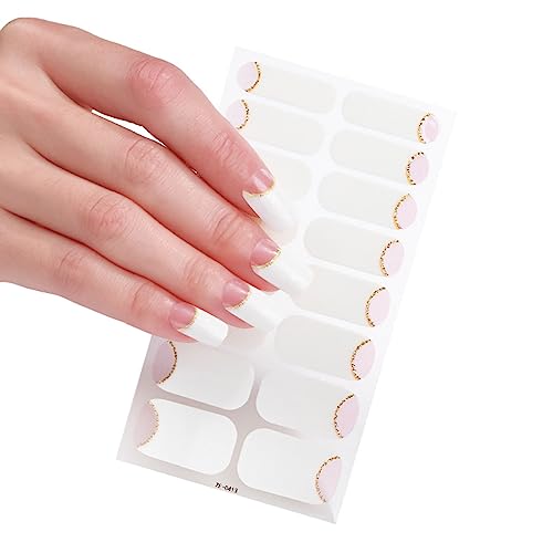 16 Streifen Nagellack Aufkleber Nagelaufkleber Lampe Erforderlich Nagellack Wraps Nagelkunst Aufkleber Für Frauen Und Mädchen von Woedpez