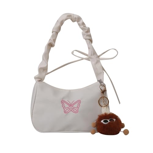 Elegante Weibliche Unterarmtasche Modische Plissierte Umhängetaschen Nylon Handtasche Für Frauen von Woedpez