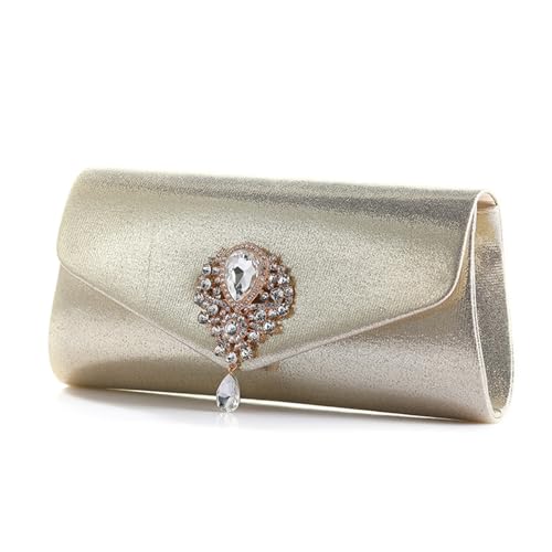 Glitzernde Abend Clutch Mit Klappe Und Abnehmbarer Kette Umhängetasche Kleine Handy Geldbörse Umhängetasche Für Den Hochzeitsball von Woedpez