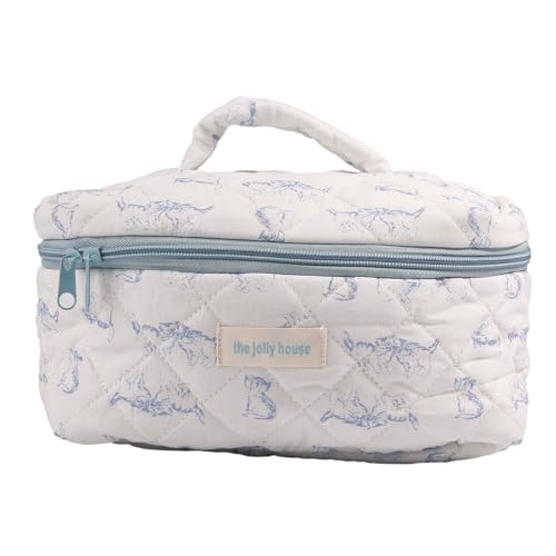 Make Up Tasche Kosmetiktasche Große Kapazität Kulturbeutel Gesteppt Make Up Aufbewahrungstasche Für Damen Zuhause Reisen Kosmetik Handtasche von Woedpez
