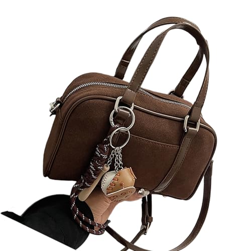 Modische Umhängetasche Vintage Wildleder Look Mit Verstellbarem Riemen Und Der Oberseite Für Freizeit Und Reisen Modische Umhängetasche Vintage Wildleder Look Mit Verstellbarem Riemen Und Der Oberseite Für Freizeit Und Reisen von Woedpez