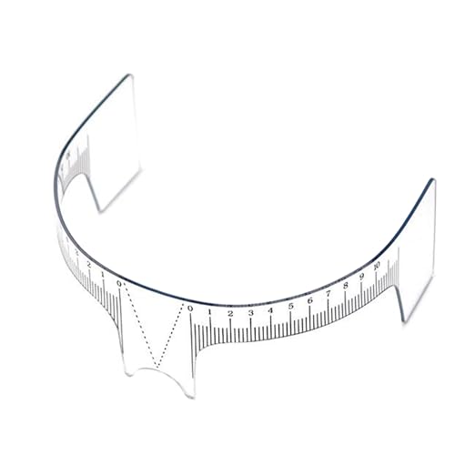Nasenpositionierungs-Lineal für die meisten Gesichts-, Augenbrauenstempel und -formungs-Kits für Mädchen und Frauen, Augenbrauenschablone, Augenbrauenschablone, Microblading-Schablone von Woedpez