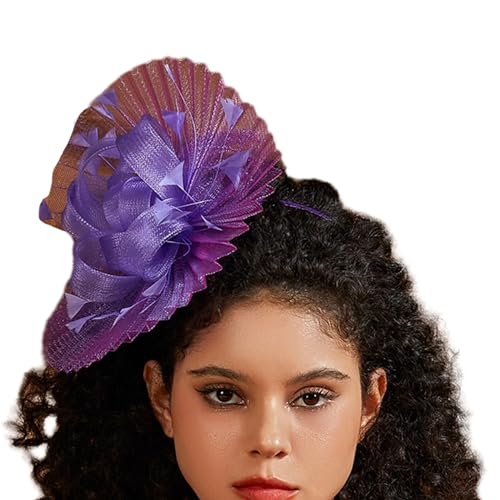 Punk Mittelalterlicher Feder-Haarreif für Damen, Karneval, Stirnband für Hochzeit, Karneval, Auftritte, Abschlussball, Haarschmuck, Fascinator-Stirnband für Damen, Fascinator für Damen, Abschlussball, von Woedpez