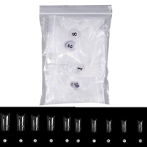 Stück Künstliche Nägel Hohle Nagelspitze Zum Aufdrücken Der Nägel Künstliche Nägel Vollständige Abdeckung Kunstharz Künstliche Nägel Für Frauen Und Mädchen von Woedpez