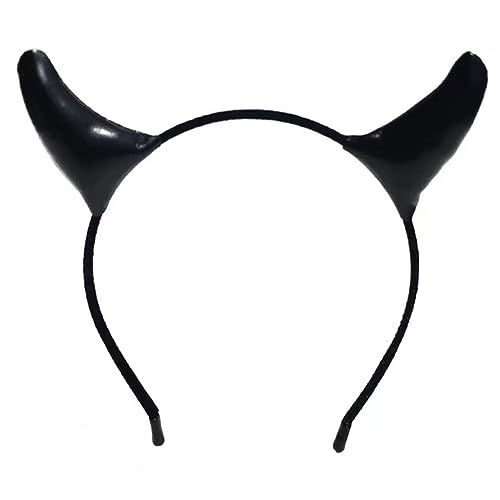 Überwältigend Cool Devil Hair Hoop Tier Horn Kopfschmuck Cartoon Tier Stirnband Tier Kopfschmuck Teufel Kopfschmuck von Woedpez