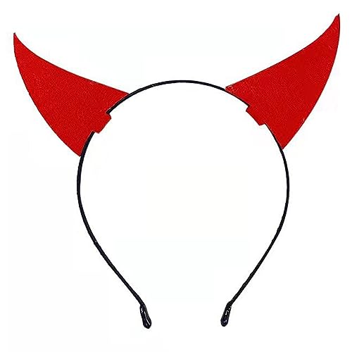 Überwältigend Cool Devil Hair Hoop Tier Horn Kopfschmuck Cartoon Tier Stirnband Tier Kopfschmuck Teufel Kopfschmuck von Woedpez