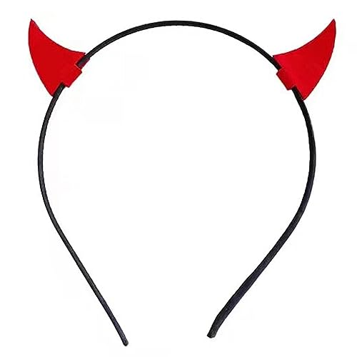 Überwältigend Cool Devil Hair Hoop Tier Horn Kopfschmuck Cartoon Tier Stirnband Tier Kopfschmuck Teufel Kopfschmuck von Woedpez