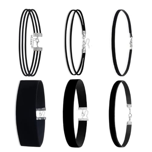 Woedpez 2 Stück weiche Stoff-Halsbänder, Schicht-Design, allergieresistentes Accessoire für den täglichen Gebrauch, stabile Stoff-Halskette, Einheitsgröße, Wie beschrieben, Wie beschrieben von Woedpez