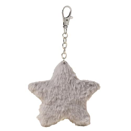 Woedpez Handgefertigter Plüschfeuchter Sterncharmschlüsselketten Autoschlüsselring Schöne Ornament Rucksack Handtasche Harmanhänger Anhänger Keys von Woedpez