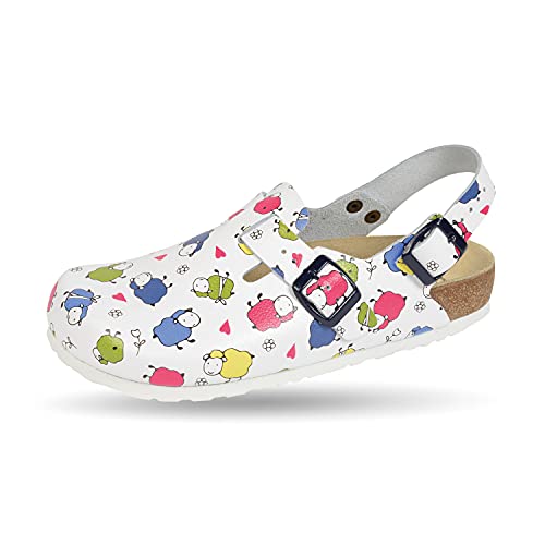 Weeger-Clog m. Fersenriemen weissSchaf Gr. 37 von Weeger