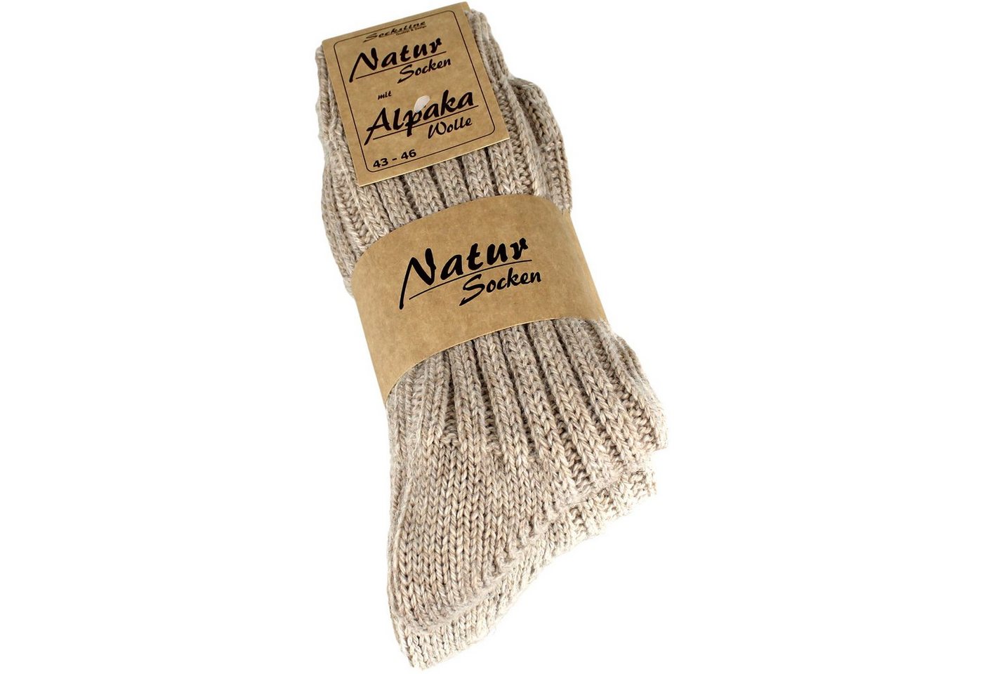 Wörleonline Thermosocken Alpaka Socken (Set, 2-Paar) Wintersocken für Damen und Herren, Wollsocken, ideal für den Winter von Wörleonline