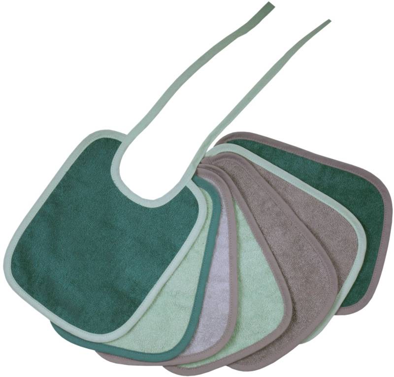 Wörner Lätzchen "Bindelätzchen 7er Pack 20x25 cm" 7 Stk. tlg. großes Set, maschinenwaschbar, trocknergeeignet von Wörner