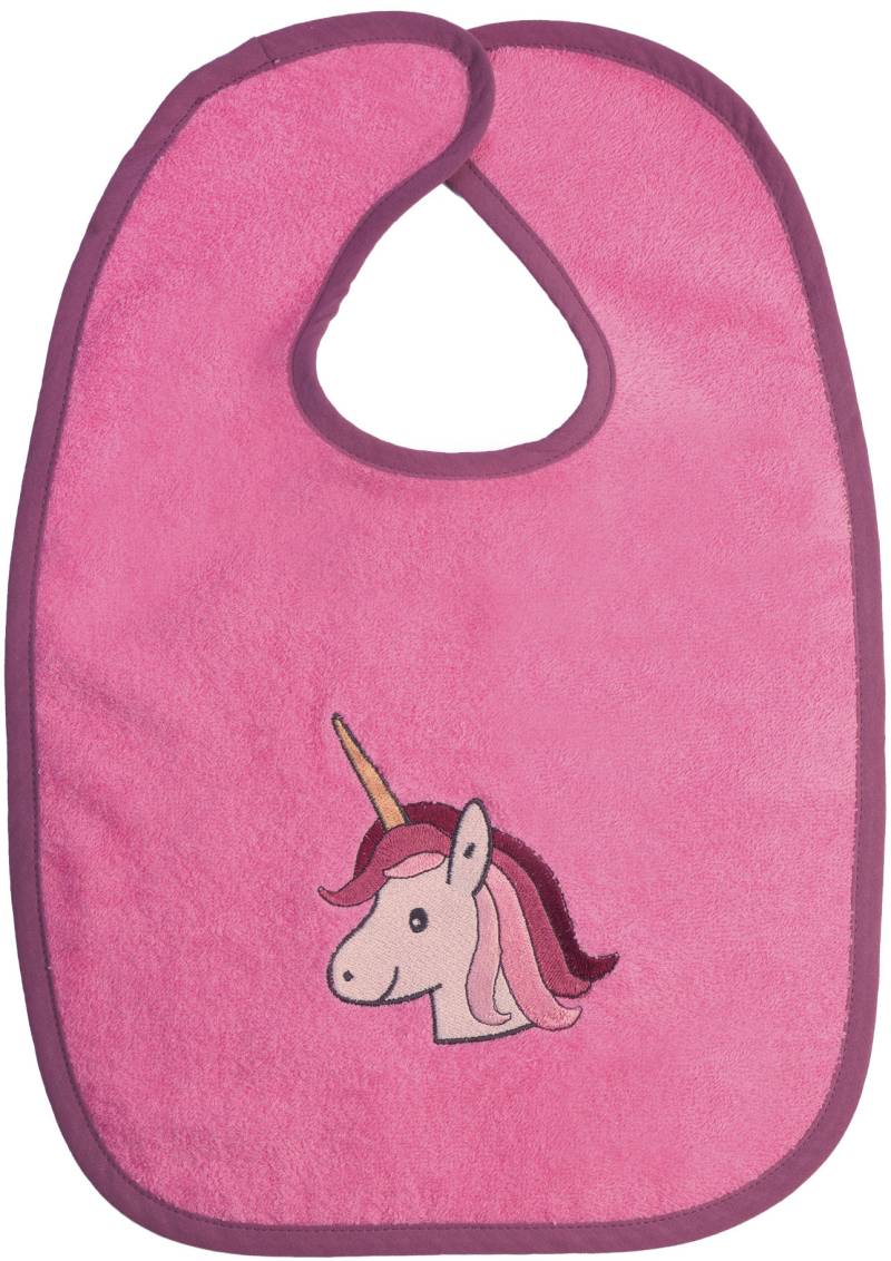 Wörner Lätzchen "Einhorn Klettlatz" 1 Stk. tlg. mit Klettverschluss, maschinenwaschbar, trocknergeeignet von Wörner