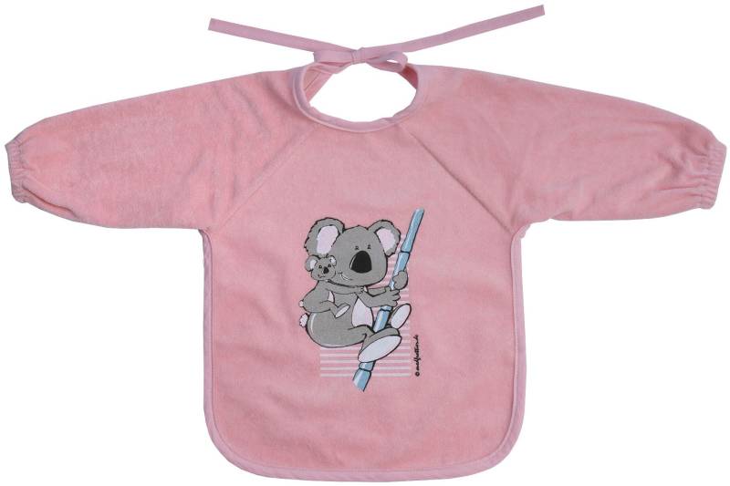Wörner Lätzchen "Koala altrosa" 1 Stk. tlg. mit Ärmeln, beschichtet, schützt vor durchnässen von Wörner