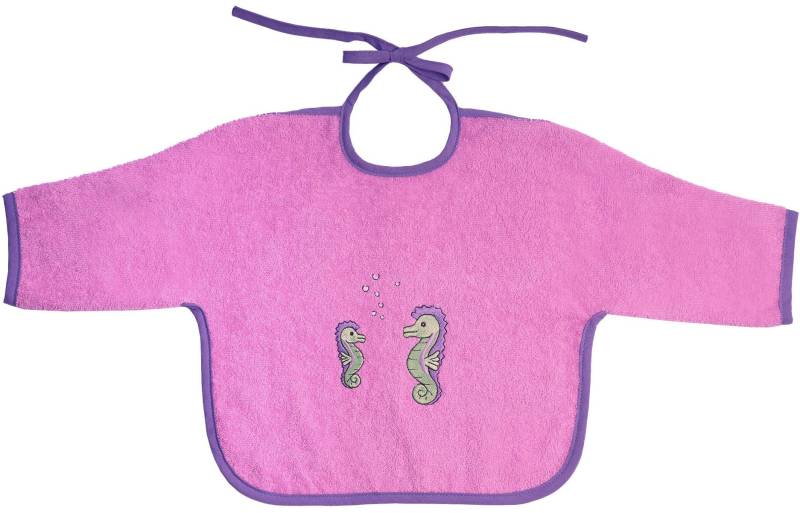 Wörner Lätzchen "Seepferdchen Ärmellätzchen" 1 Stk. tlg. mit Ärmeln, maschinenwaschbar, trocknergeeignet von Wörner