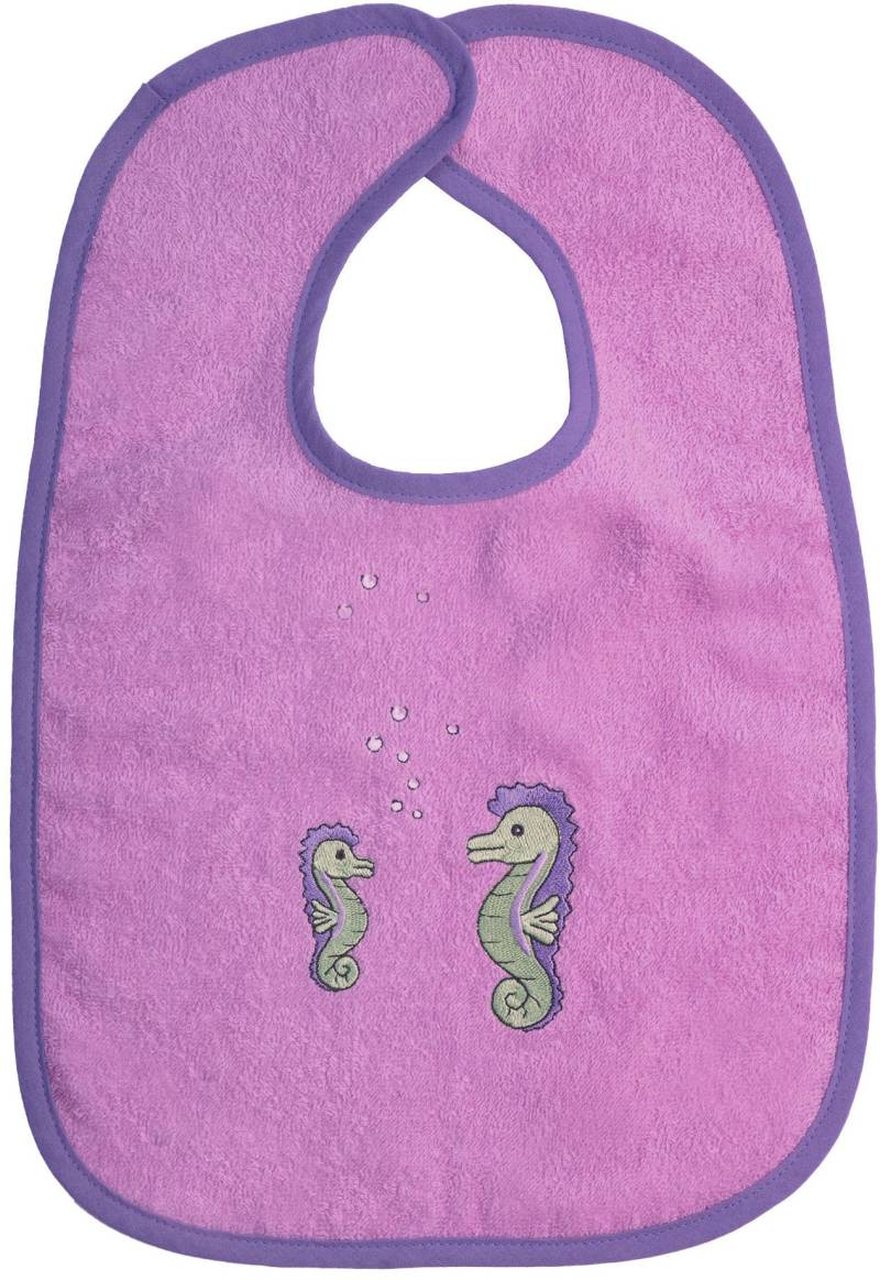 Wörner Lätzchen "Seepferdchen Klettlatz" 1 Stk. tlg. mit Klettverschluss, maschinenwaschbar, trocknergeeignet von Wörner