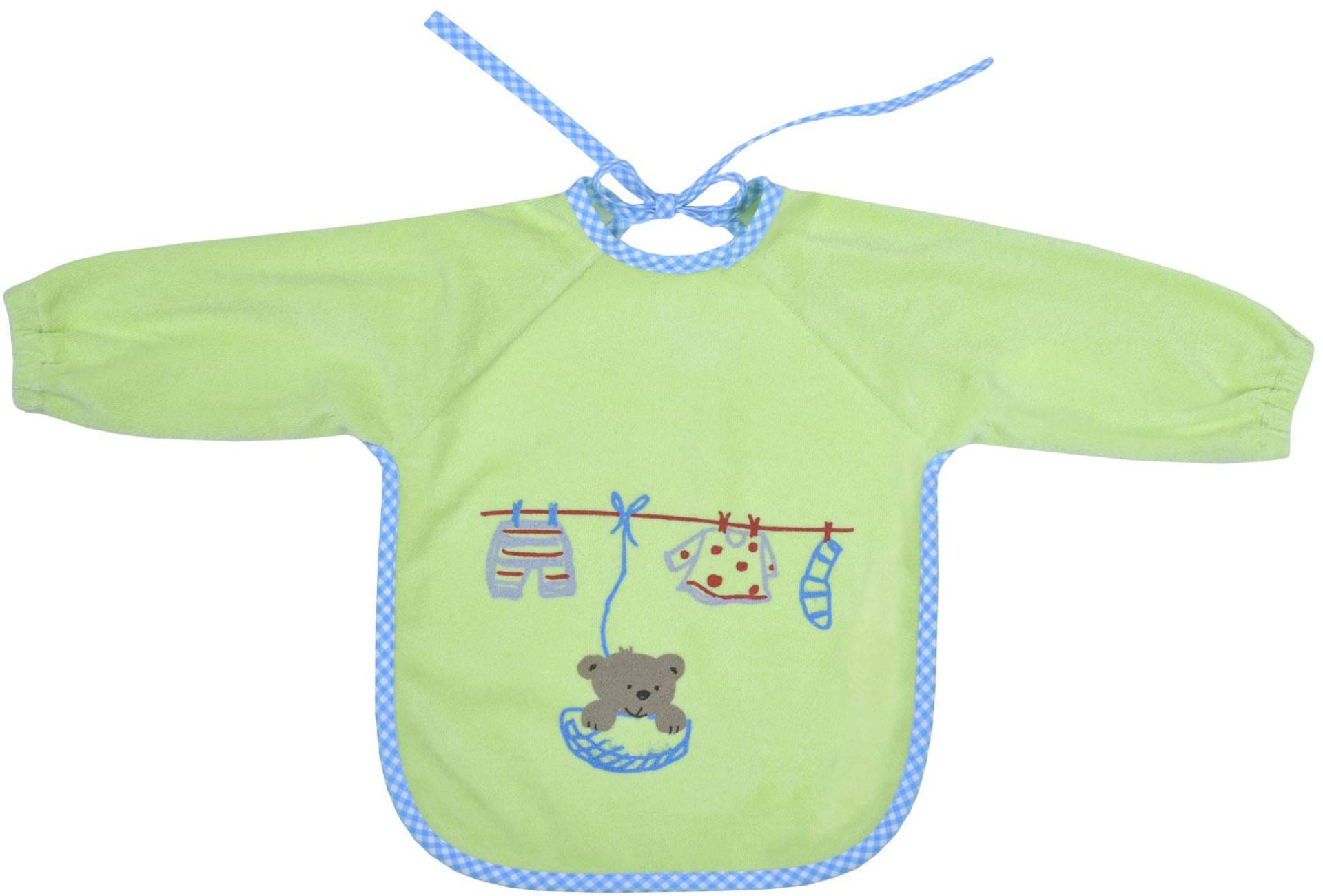 Wörner Lätzchen "Teddy limone Ärmellätz beschichtet" 1 Stk. tlg. mit Ärmeln, beschichtet, schützt vor durchnässen von Wörner