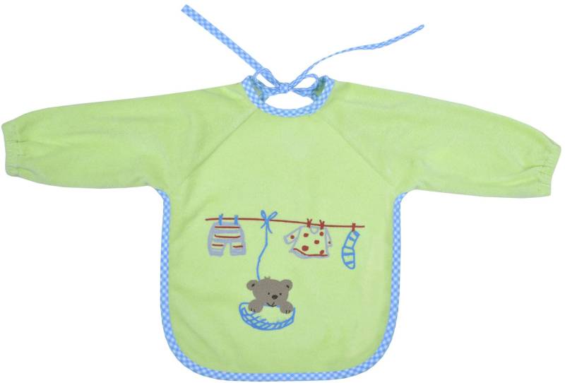 Wörner Lätzchen "Teddy limone Ärmellätz beschichtet" 1 Stk. tlg. mit Ärmeln, beschichtet, schützt vor durchnässen von Wörner